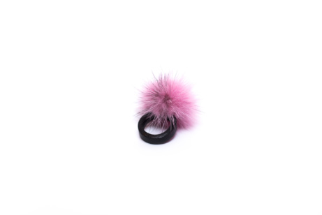 Naughty Mink nahast sõrmus (roosa)