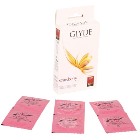 Glyde maitsega kondoom Strawberry 10tk - Image 3