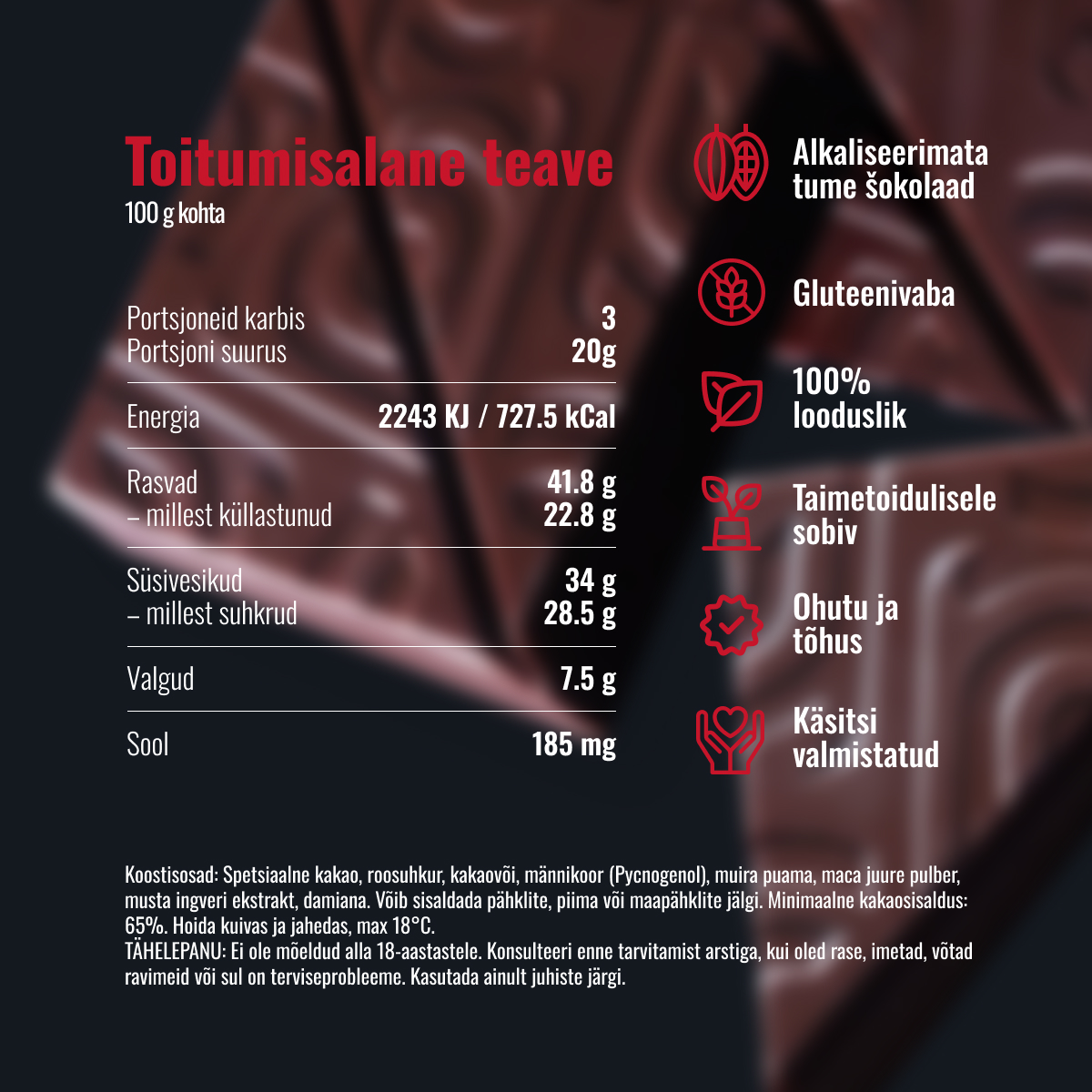 Saint Lust Vallatu Tume Šokolaad - Image 7