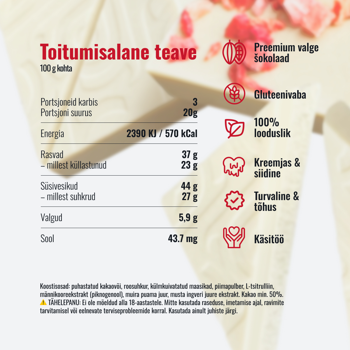 Saint Lust Vallatu Valge Šokolaad - Image 7