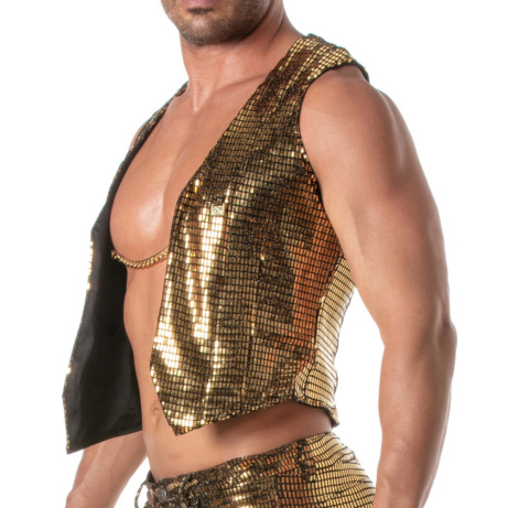 Tof Paris Glitter Chain Vest - Image 3