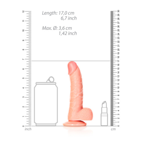 Realrock Curved Realistic Balls dildo - Image 6