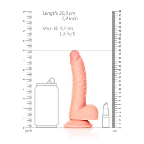 Realrock Curved Realistic Balls dildo - Image 8