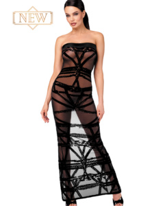 Noir Bondesque Opera Kleit F358
