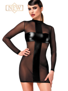Noir Crossfire Mesh Kleit F369