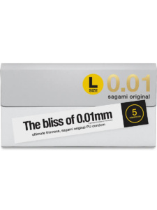 Sagami 0,01mm kondoomid L-size 5pakk