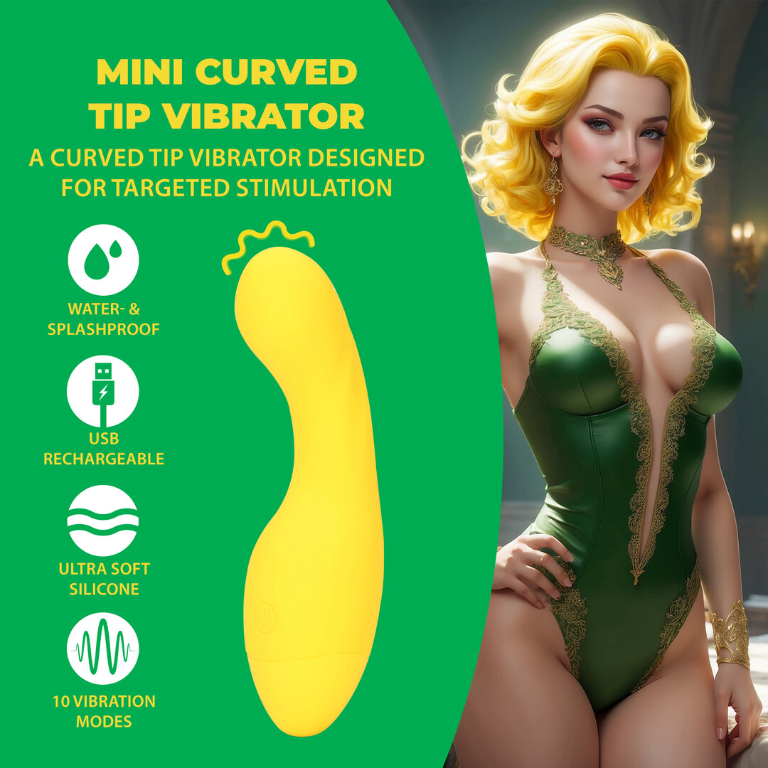 Loveline Mini Curved Tip vibraator - Pilt 5