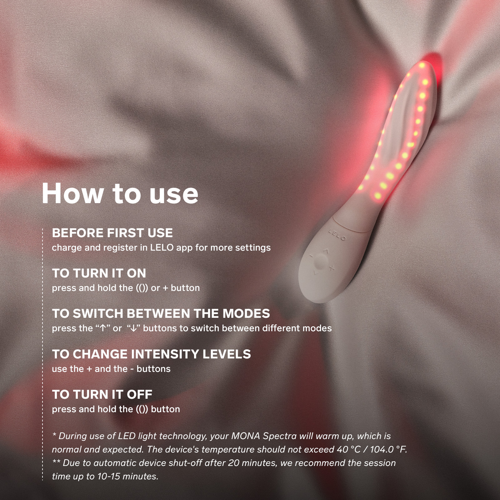 Lelo MONA Spectra LED Light Vibraator - Pilt 9